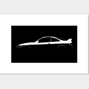 Honda Integra Type-R (DC2) Silhouette Posters and Art